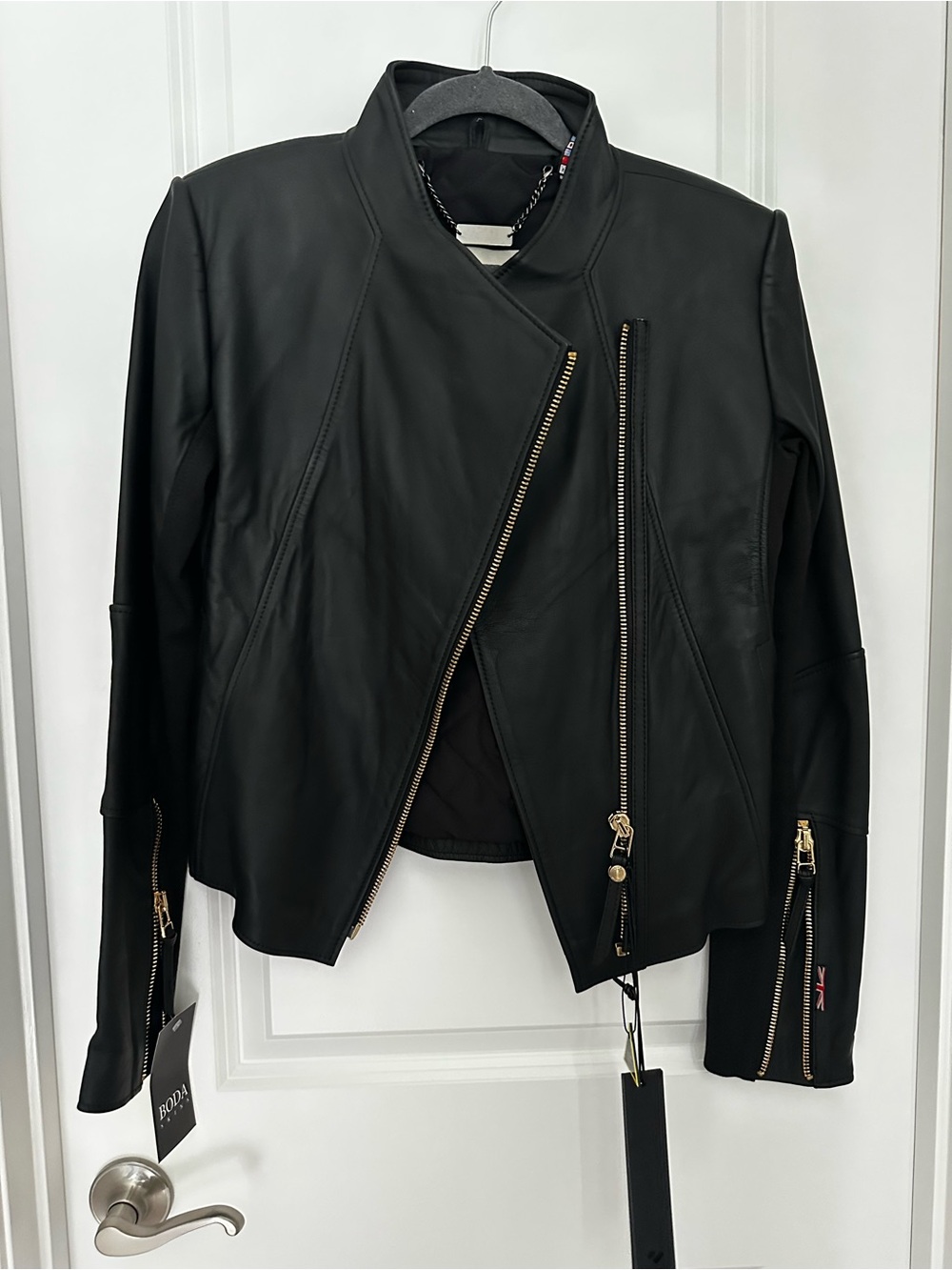 Boda Skins Leather Jacket (Black, Size XL, NWT)